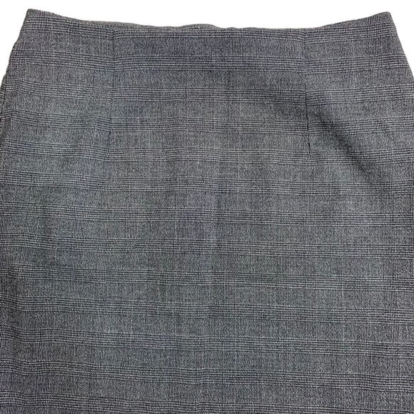 Vintage Dress Barn Skirt Suit Set 8 Black Check Double Breasted Satin Collar - Picture 8 of 10